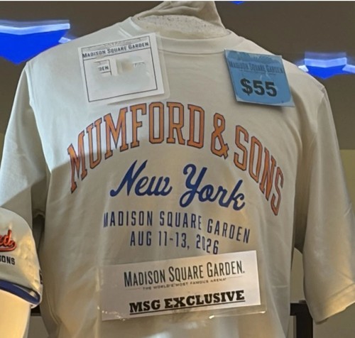Mumford sons tour nyc - tour, msg